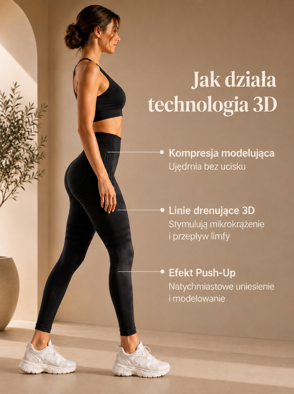 Legginsy Modelujące 3D Velra